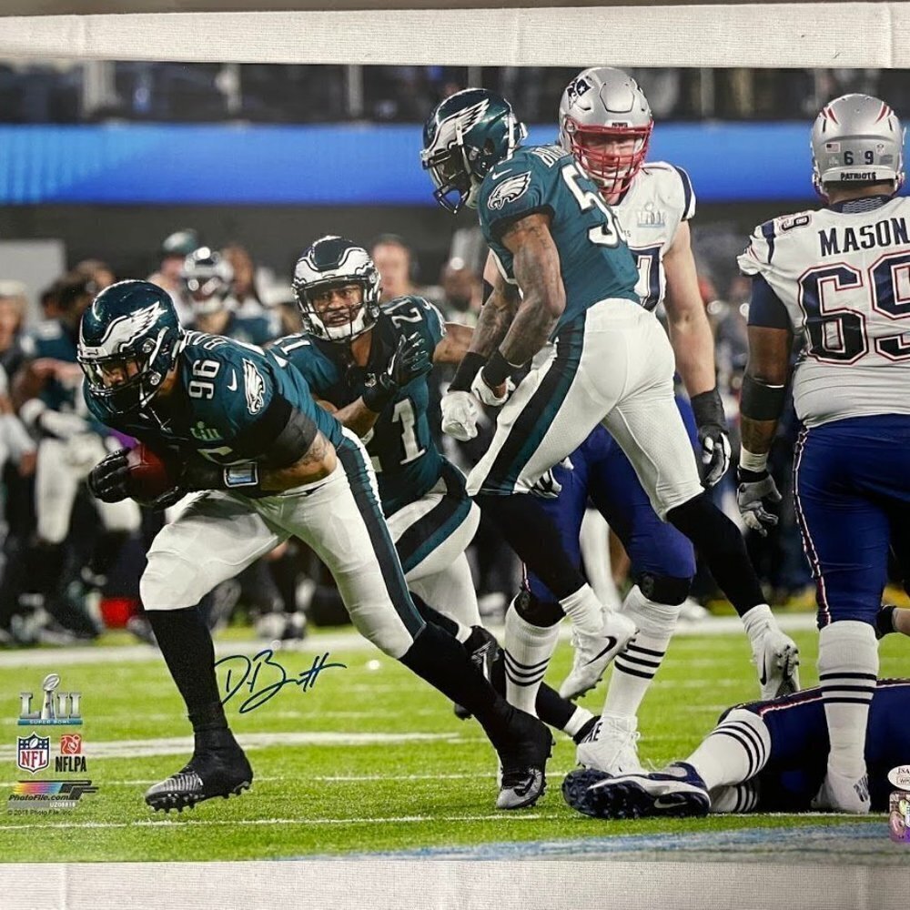 Derek Barnett signed autographed Philadelphia Eagles SBLII 16x20 photo JSA